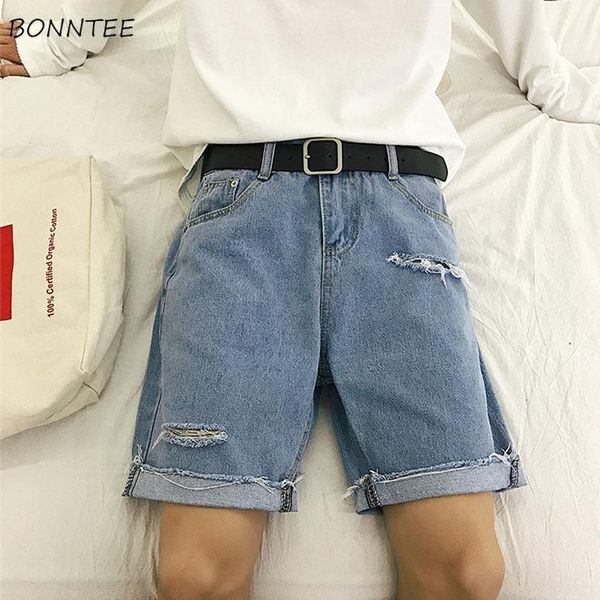 men's jeans men denim knee length holes ripped korean style chic summer leisure loose mens vintage retro ins bf simple all-match, Blue
men's jeans men denim knee length holes ripped korean style chic summer leisure loose mens vintage retro ins bf simple all-match, Blue