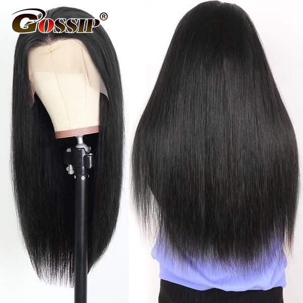 13x4 lace front human hair wigs straight pre plucked hairline baby hair gossip 150% density malaysian remy hair lace front wigs, Black
13x4 lace front human hair wigs straight pre plucked hairline baby hair gossip 150% density malaysian remy hair lace front wigs, Black