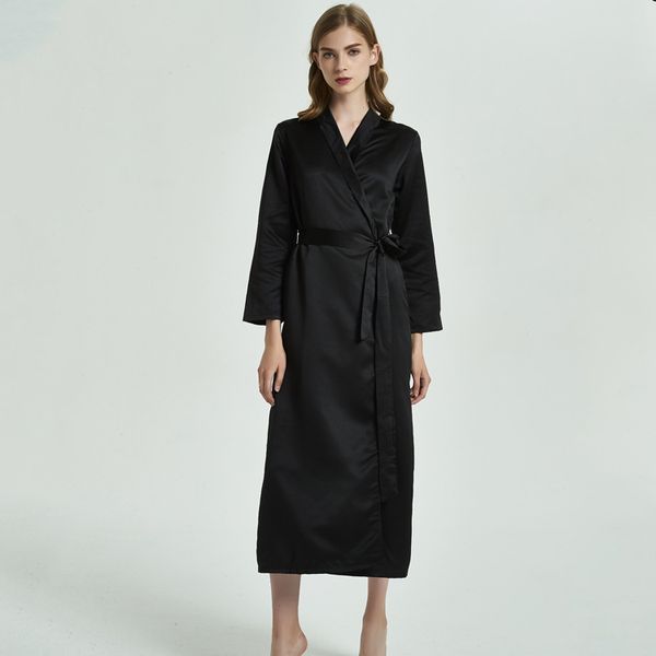 black kimono gown women satin robe silky nightdress female long bathrobe gown casual intimate lingerie home clothes, Black;red
black kimono gown women satin robe silky nightdress female long bathrobe gown casual intimate lingerie home clothes, Black;red