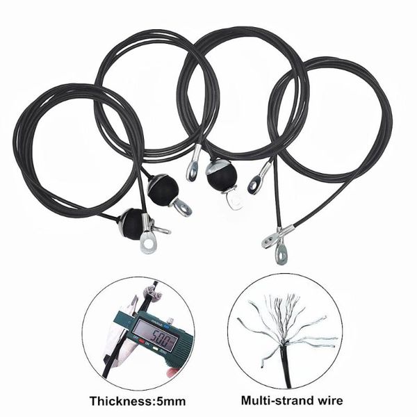 1.4m-3m Gym Cable Wire Rope Heavy Duty Steel Replacement Parts For Home Gym Fitness Cable Pulley Accessories Dia 5mm
