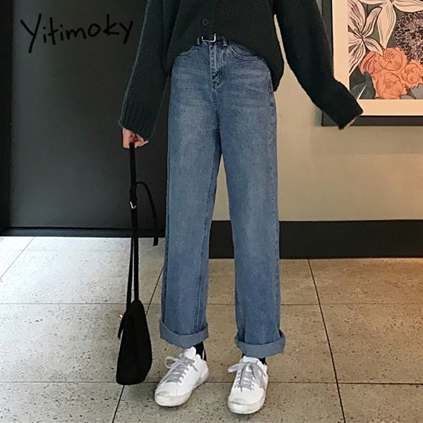 yitimoky jeans for women straight loose korean female jeans blue street style boyfriend for women with high waist denim
yitimoky jeans for women straight loose korean female jeans blue street style boyfriend for women with high waist denim