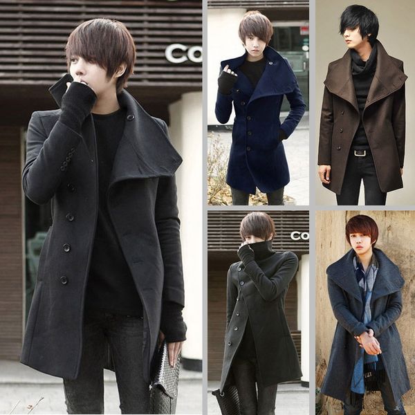 new men's mid-length trendy woolen korean fashion coat windbreakerwindbreaker windbreaker casual lapel trench coat men's top, Tan;black
new men's mid-length trendy woolen korean fashion coat windbreakerwindbreaker windbreaker casual lapel trench coat men's top, Tan;black