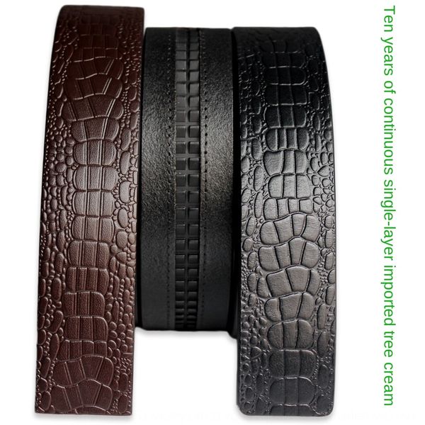 3.5 automatic buckle plaster leather strip single layer italian first layer vegetable tanning leather crocodile belt pattern belt, Black;brown
3.5 automatic buckle plaster leather strip single layer italian first layer vegetable tanning leather crocodile belt pattern belt, Black;brown