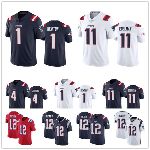 new 11 julian edelman 1 cam newton 4 jarrett stidham new 12 tom brady rob gronkowski england patriots sony michel football jerseys, Black;red
new 11 julian edelman 1 cam newton 4 jarrett stidham new 12 tom brady rob gronkowski england patriots sony michel football jerseys, Black;red