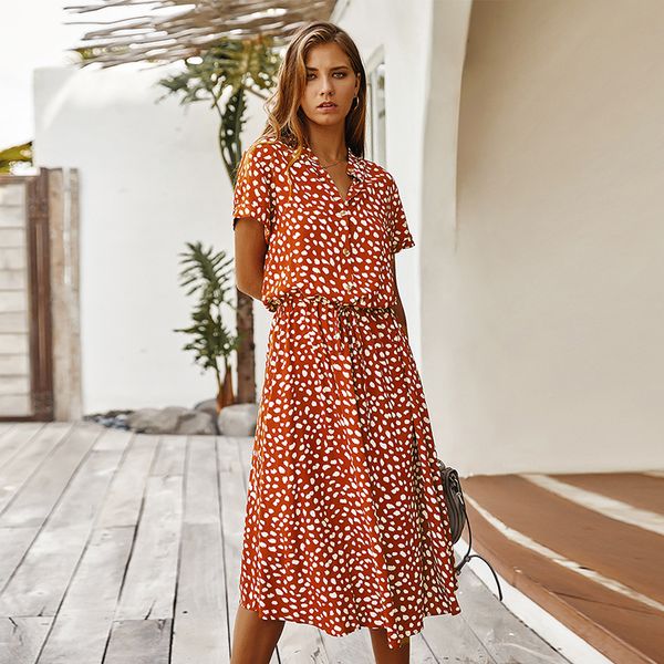 fashion polka dot print dress women high waist sashes a line summer dress short sleeve single-breasted bohemian midi dress 2020
fashion polka dot print dress women high waist sashes a line summer dress short sleeve single-breasted bohemian midi dress 2020