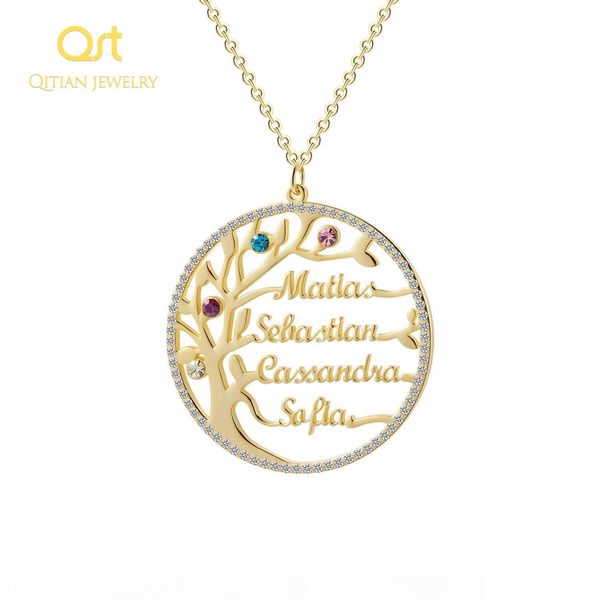 statement family tree crystal necklace iced out custom name birth stone choker gold stainless steel jewelry personalized gift, Silver
statement family tree crystal necklace iced out custom name birth stone choker gold stainless steel jewelry personalized gift, Silver