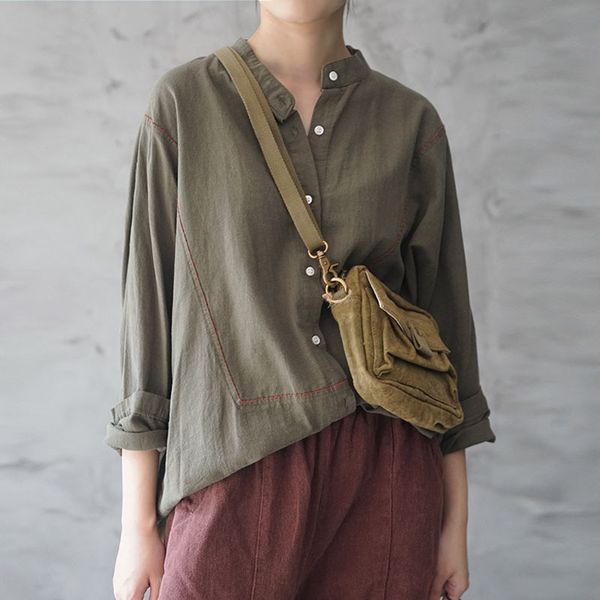 johnature spring повседневного stand ретро вышивка однобортное все матч рубашка 2020 новая комфортные с длинным рукавом женщины топы рубашки, White
johnature spring повседневного stand ретро вышивка однобортное все матч рубашка 2020 новая комфортные с длинным рукавом женщины топы рубашки, White