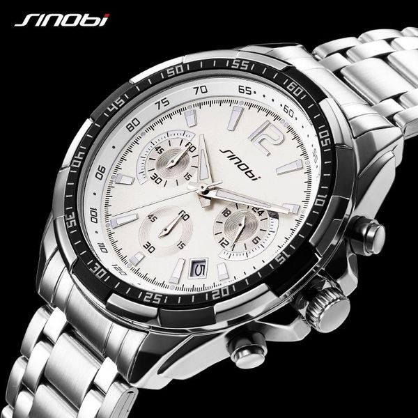sinobi sport men's clock stainless steel watch chronograph quartz watch men relogio masculino dropshipping, Slivery;brown
sinobi sport men's clock stainless steel watch chronograph quartz watch men relogio masculino dropshipping, Slivery;brown