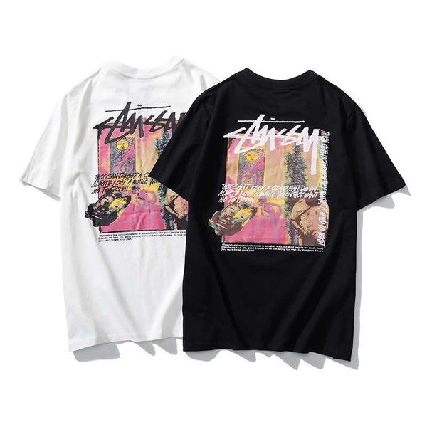 2020 male and female couple summer newstussy lab daydream logo printed cotton short-sleeved t-shirt loose tee, White;black
2020 male and female couple summer newstussy lab daydream logo printed cotton short-sleeved t-shirt loose tee, White;black