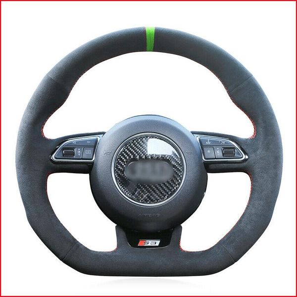 custom made anti slip black suede diy car steering wheel cover for audi s1 8x s3 8v sportback s4 b8
custom made anti slip black suede diy car steering wheel cover for audi s1 8x s3 8v sportback s4 b8
