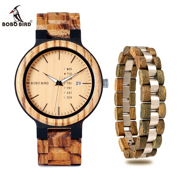bobo bird zebra wood quartz watch with bracelet men wristwatch week & date display gift relogio masculino in gift box v-o26, Slivery;brown
bobo bird zebra wood quartz watch with bracelet men wristwatch week & date display gift relogio masculino in gift box v-o26, Slivery;brown