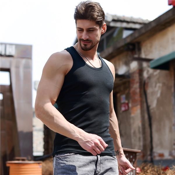 men' stretch tight pure cotton solid color sports vest autumn slim men' large size vest, White;black
men' stretch tight pure cotton solid color sports vest autumn slim men' large size vest, White;black