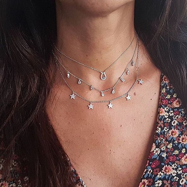 guaranteed 925 sterling silver charm cz star choker necklace 5pc pendant layer necklace jewelry for women party gift
guaranteed 925 sterling silver charm cz star choker necklace 5pc pendant layer necklace jewelry for women party gift