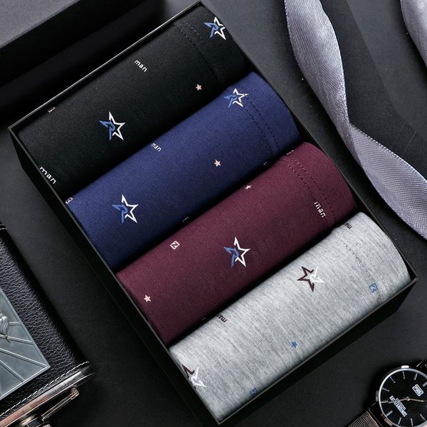 a pack of four style men fashion casual men boxers comfortable breathable print underwear manufacturer direct sale, Black;white
a pack of four style men fashion casual men boxers comfortable breathable print underwear manufacturer direct sale, Black;white