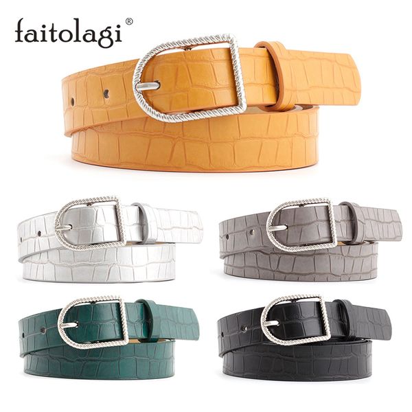 2020 women's belt black white green yellow ladies belt for dress female pin buckle leather jeans waist belts strap pasek damski, Black;brown
2020 women's belt black white green yellow ladies belt for dress female pin buckle leather jeans waist belts strap pasek damski, Black;brown