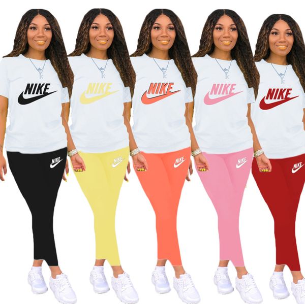 brand women spring summer 2 piece set short sleeve t-shirt+pants letter sports suit crew neck pullover outfits solid color jogging suit l88, White
brand women spring summer 2 piece set short sleeve t-shirt+pants letter sports suit crew neck pullover outfits solid color jogging suit l88, White