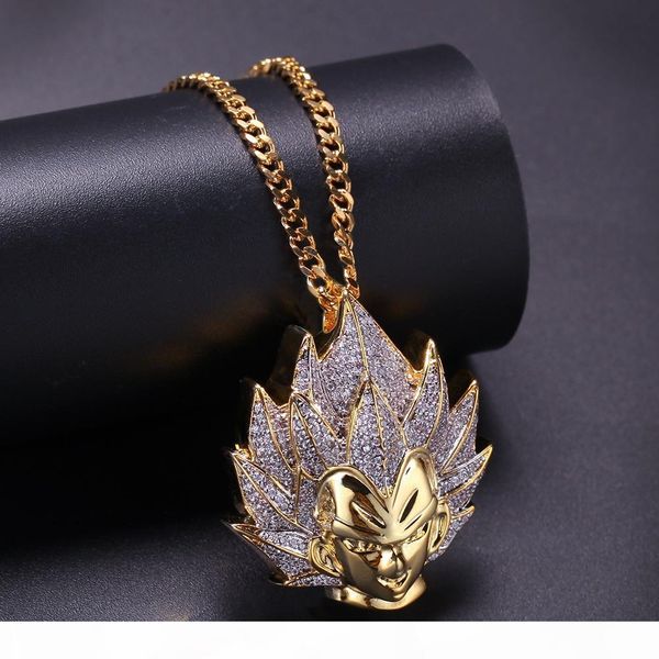 gold dragon ball son goku with zircon pendant gold bling hip hop long chain necklace for man women fashion jewelry 2019, Silver
gold dragon ball son goku with zircon pendant gold bling hip hop long chain necklace for man women fashion jewelry 2019, Silver