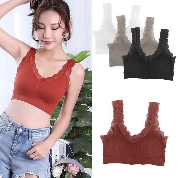 cotton comfortable seamless one piece fitness bra without trace women's lace wireless back bras for women lingerie, Red;black
cotton comfortable seamless one piece fitness bra without trace women's lace wireless back bras for women lingerie, Red;black