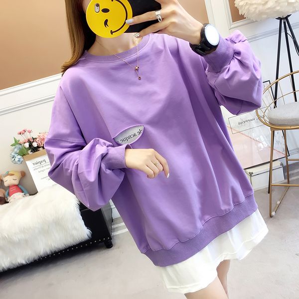 plus size patchwork sweatshirts women 2020 autumn casual loose long sleeve hole korean harajuku pullovers lady street style, Black
plus size patchwork sweatshirts women 2020 autumn casual loose long sleeve hole korean harajuku pullovers lady street style, Black