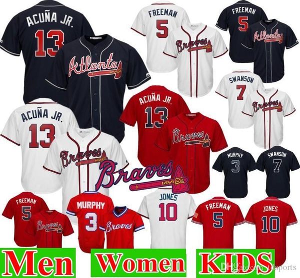 13 ronald акуна младший бейсбола 5 фредди фриман 10 chipper jones 150 лет 44 аарон 3 мерфи прошитой 2020 мужчины трикотажные изделия, Blue;black
13 ronald акуна младший бейсбола 5 фредди фриман 10 chipper jones 150 лет 44 аарон 3 мерфи прошитой 2020 мужчины трикотажные изделия, Blue;black