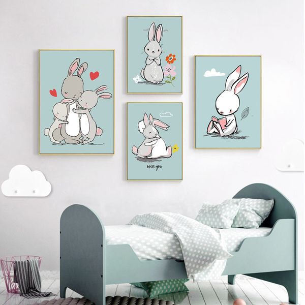 kawaii cartoon rabbits love and miss canvas painting wall art nursery posters and prints nordic kid bedroom decorative picture
kawaii cartoon rabbits love and miss canvas painting wall art nursery posters and prints nordic kid bedroom decorative picture