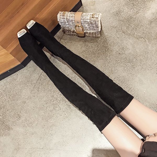 2020 fashion stretch fabric sock boots toe over-the-knee heel thigh high toe woman femmes sandales boot 35-39 femmes sandales, Black
2020 fashion stretch fabric sock boots toe over-the-knee heel thigh high toe woman femmes sandales boot 35-39 femmes sandales, Black