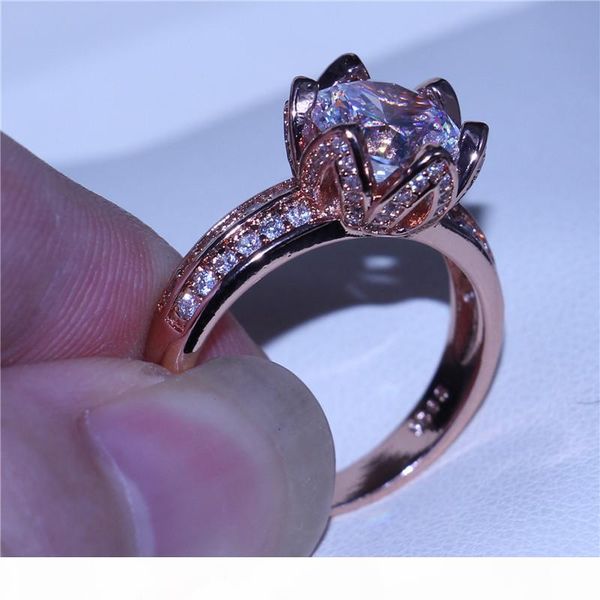 lotus style female fashion jewelry rose gold filled 3ct diamonique cz engagement wedding band ring for women, Slivery;golden
lotus style female fashion jewelry rose gold filled 3ct diamonique cz engagement wedding band ring for women, Slivery;golden
