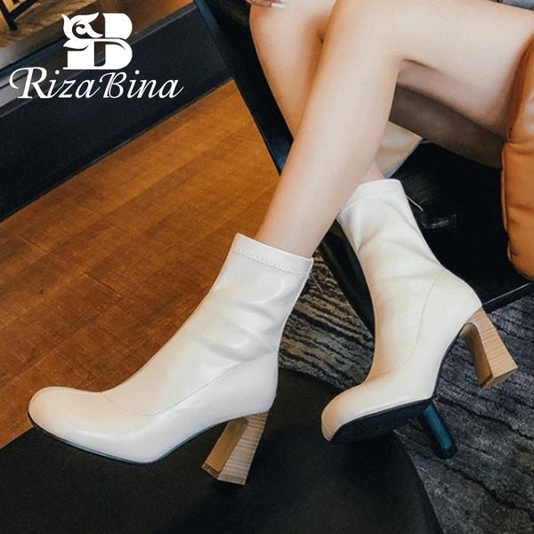 rizabina women ankle boots fashion square toe zipper winter shoes woman warm high heel short boot party footwear size 34-43, Black
rizabina women ankle boots fashion square toe zipper winter shoes woman warm high heel short boot party footwear size 34-43, Black