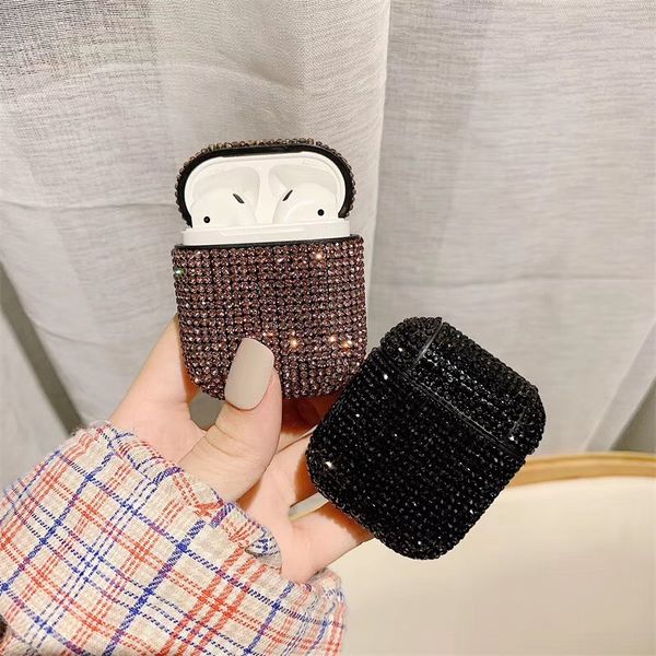 fashion glitter rhinestone wireless bluetooth earphone case for airpods 1/2 charging box shockproof protective case cover
fashion glitter rhinestone wireless bluetooth earphone case for airpods 1/2 charging box shockproof protective case cover
