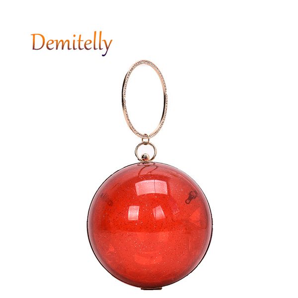 the new metal ring ladies handbag a unique spherical small round shoulder messenger chain women's transparent tote bag wallet
the new metal ring ladies handbag a unique spherical small round shoulder messenger chain women's transparent tote bag wallet