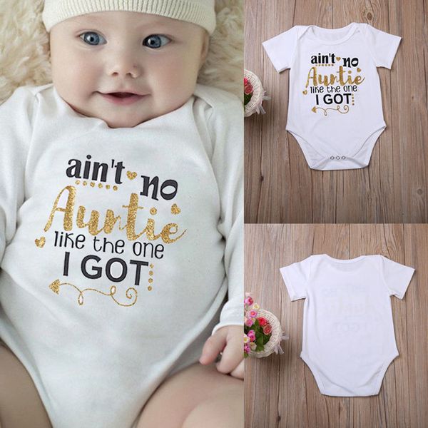 summer baby bodysuit short sleeve auntie letter print toddler kids boy girl body suit jumpsuit clothes 0-18m, Blue
summer baby bodysuit short sleeve auntie letter print toddler kids boy girl body suit jumpsuit clothes 0-18m, Blue