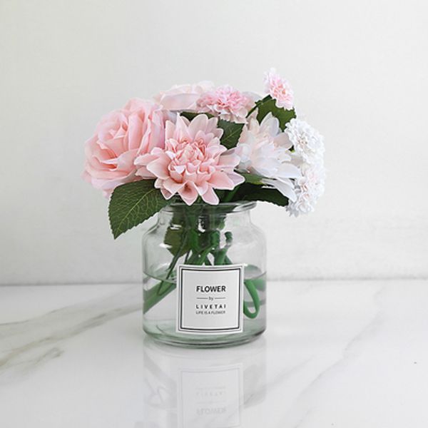 pink silk flower wedding bouquet roses dahlias artificial flowers vivid fake leaf bridal bouquets home bedroom garden decoration
pink silk flower wedding bouquet roses dahlias artificial flowers vivid fake leaf bridal bouquets home bedroom garden decoration