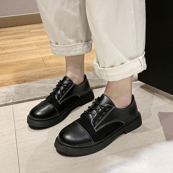 women's shoes leather u casual flat shoes sneakers women's spring and autumn ballet flat patchwork design zapatos de mujer, Black
women's shoes leather u casual flat shoes sneakers women's spring and autumn ballet flat patchwork design zapatos de mujer, Black