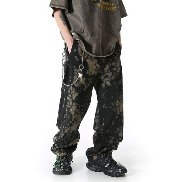 original tie dye washed wide leg mens denim trousers streetwear straight retro ripped jeans casual pants hip hop baggy jean pant, Blue
original tie dye washed wide leg mens denim trousers streetwear straight retro ripped jeans casual pants hip hop baggy jean pant, Blue
