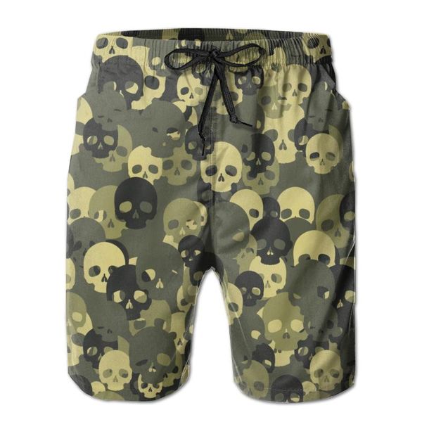 men's shorts mens casual men drawstring 2021 summer fashion beach pants green skull camouflage swimsuit, White;black
men's shorts mens casual men drawstring 2021 summer fashion beach pants green skull camouflage swimsuit, White;black