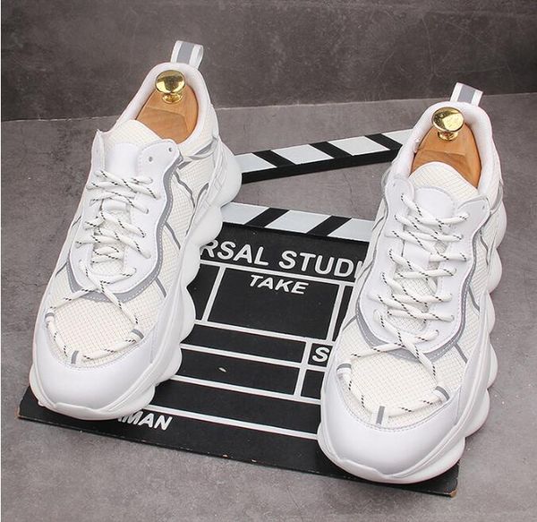 new arrival breathable men's casual shoes designer sneakers hip-hop platform shoes height increasing chaussure homme, Black
new arrival breathable men's casual shoes designer sneakers hip-hop platform shoes height increasing chaussure homme, Black