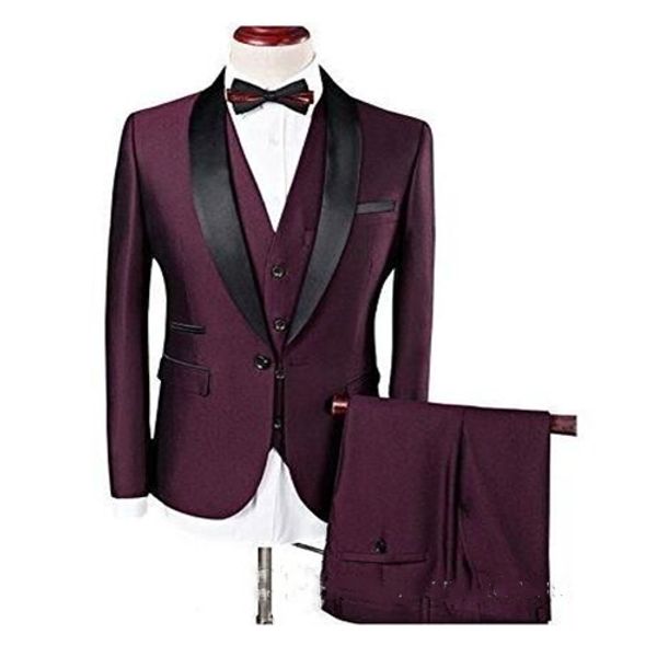 custom made 2020 burgundy mens wedding suits slim fit business male suit prom party groom tuxedos 3 piece set(blazer+vest+pants), White;black
custom made 2020 burgundy mens wedding suits slim fit business male suit prom party groom tuxedos 3 piece set(blazer+vest+pants), White;black