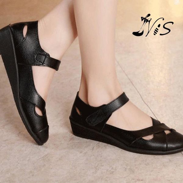 nis women sandals spring summer ladies shoes leather sandals women flats retro style shoes hollow out ladies beach, Black
nis women sandals spring summer ladies shoes leather sandals women flats retro style shoes hollow out ladies beach, Black