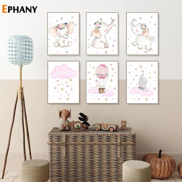 baby nursery girl wall art elephant canvas poster pink star rain print painting nordic kid child bedroom decoration picture
baby nursery girl wall art elephant canvas poster pink star rain print painting nordic kid child bedroom decoration picture