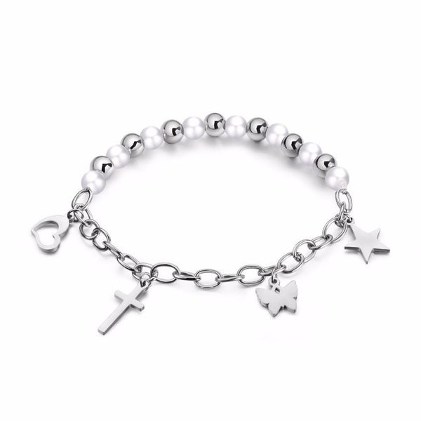 2019 new pearl bracelet women simple titanium steel rose gold color gold five-pointed star 3-gs991, Golden;silver
2019 new pearl bracelet women simple titanium steel rose gold color gold five-pointed star 3-gs991, Golden;silver