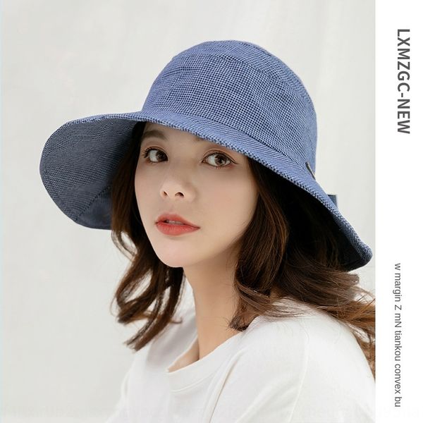 2020 new summer sun shoulder strap shoulder strap women's korean new fine plaid straps hat outdoor large eaves sun hat, Blue;gray
2020 new summer sun shoulder strap shoulder strap women's korean new fine plaid straps hat outdoor large eaves sun hat, Blue;gray