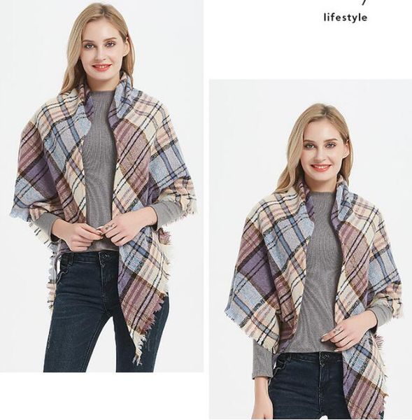ladies scarf check shawl grid oversized tassel wraps lattice triangle neck scarf fringed pashmina winter neckerchief blankets gb1410, Blue;gray
ladies scarf check shawl grid oversized tassel wraps lattice triangle neck scarf fringed pashmina winter neckerchief blankets gb1410, Blue;gray