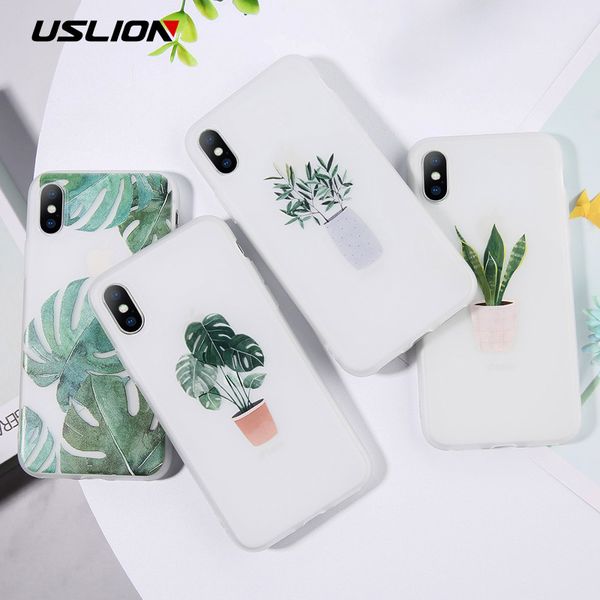uslion green potted plant leaf phone case for iphone 11 pro max x xs max xr case for iphone 6 7 6s 8 plus soft tpu clear cover
uslion green potted plant leaf phone case for iphone 11 pro max x xs max xr case for iphone 6 7 6s 8 plus soft tpu clear cover