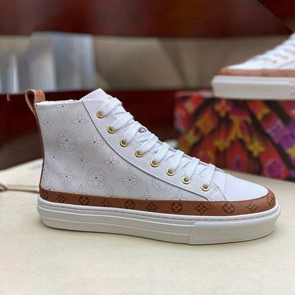 designer womens canvas shoes luxury white brown color matching round head side zipper high sneakers with box size 35-40, Black
designer womens canvas shoes luxury white brown color matching round head side zipper high sneakers with box size 35-40, Black