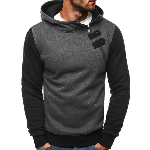 mens thicken pullover hoodies contrast color long sleeve button decoration hooded sweatshirt homme sport clothes, Black
mens thicken pullover hoodies contrast color long sleeve button decoration hooded sweatshirt homme sport clothes, Black