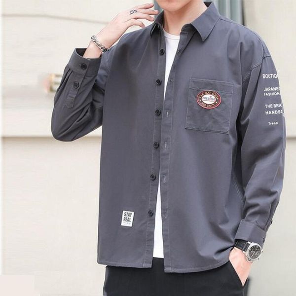 2020 new long sleeve shirt men korean version loose shirt fashion cardigan japanese workwear long sleeve pure color, White;black
2020 new long sleeve shirt men korean version loose shirt fashion cardigan japanese workwear long sleeve pure color, White;black