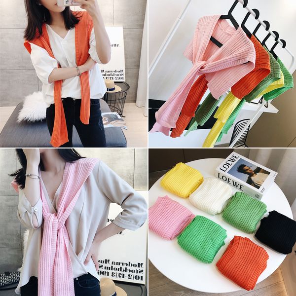 9mlp7 south korea east gate new candy air conditioning candy color knitted pure color ice silk shawl outer match fake collar knotted air con, Blue;gray
9mlp7 south korea east gate new candy air conditioning candy color knitted pure color ice silk shawl outer match fake collar knotted air con, Blue;gray