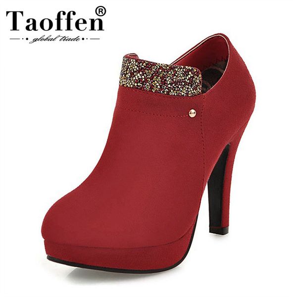 taoffen size 33-43 women high heel pumps round toe spike heels bling shoes woman elegant mature ladies shoes dress footwear, Black
taoffen size 33-43 women high heel pumps round toe spike heels bling shoes woman elegant mature ladies shoes dress footwear, Black