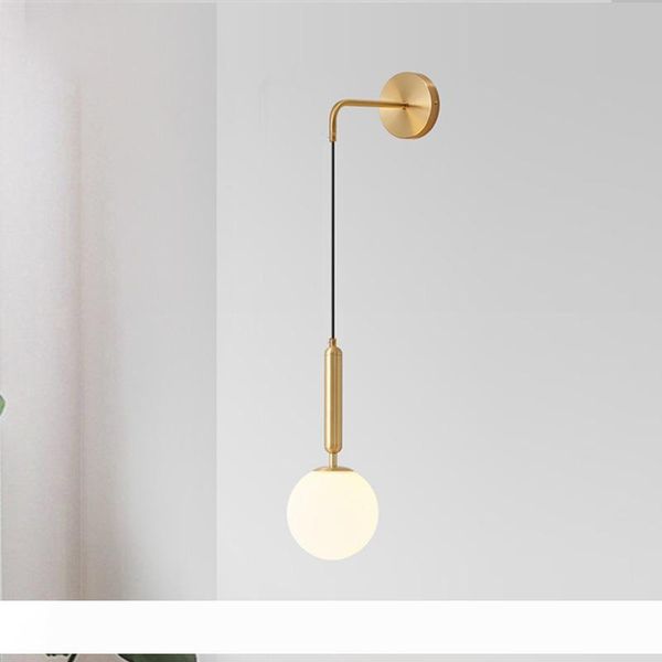 Modern Led Glass Ball Wall Lamp For Bedroom Bedside Reading Lighting Black Home Bathroom Fixtures Restaurant Decor Luminaire
Modern Led Glass Ball Wall Lamp For Bedroom Bedside Reading Lighting Black Home Bathroom Fixtures Restaurant Decor Luminaire