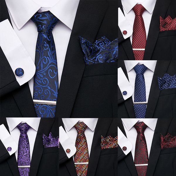 men's stripe necktie 7.5 cm 100%silk tie clip handkerchief cuffink necktie set flomal dress accessories wedding mens classic tie, Black;gray
men's stripe necktie 7.5 cm 100%silk tie clip handkerchief cuffink necktie set flomal dress accessories wedding mens classic tie, Black;gray